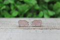 Pink Shimmer Pigs Stud Earrings