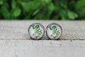 Phillies Baseball Mascot Glass Stud Earrings