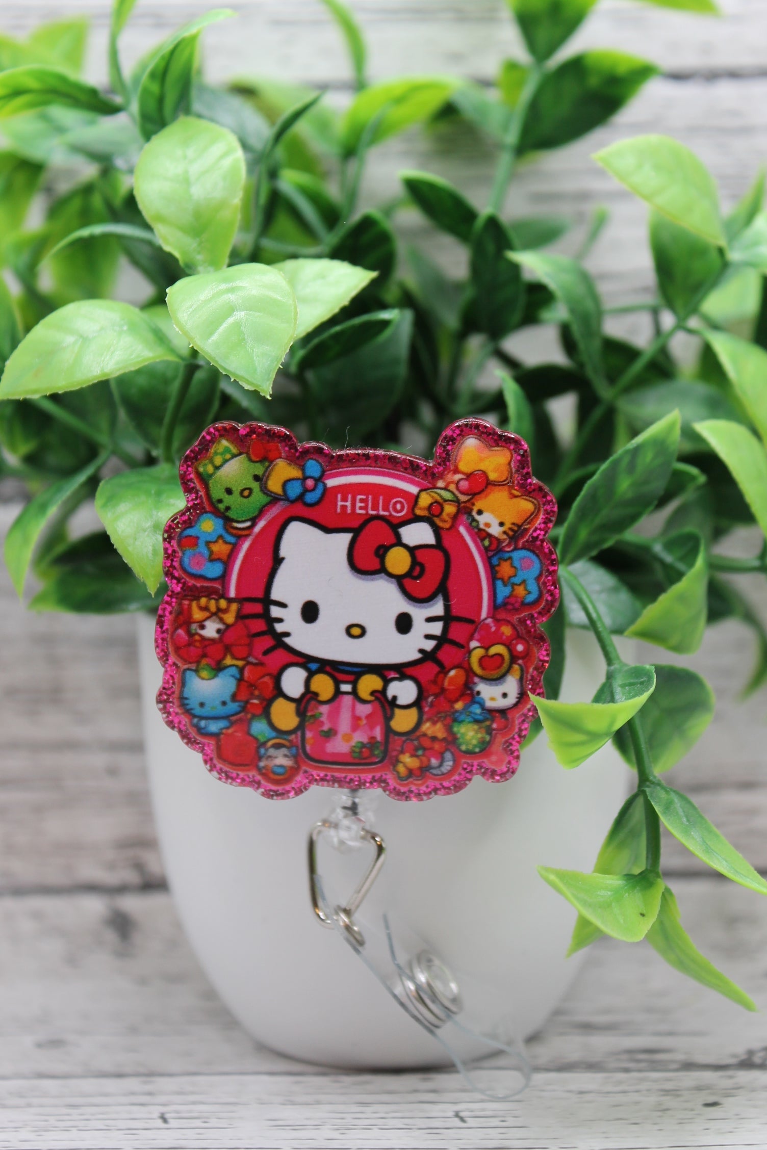 Colorful Cat Badge Reel