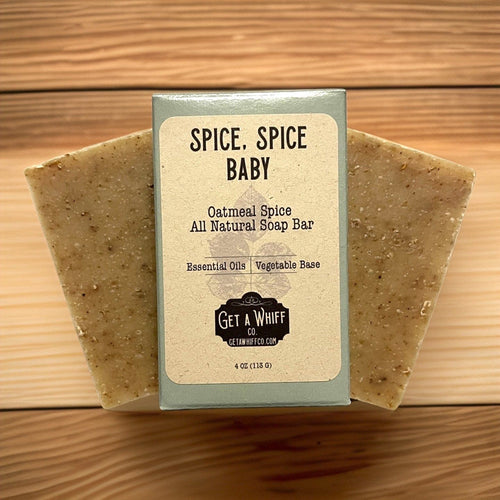 1 Bar - Natural Oatmeal Spice Exfoliating Bar Soap Get a Whiff Co.