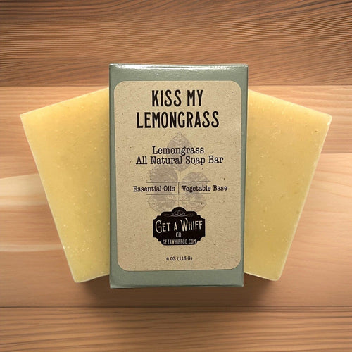 1 Bar - Natural Lemongrass & Bergamot Bar Soap Get a Whiff Co.
