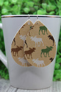 Moose Teardrop Earrings