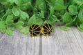 Gold Basketball • Stud Earrings