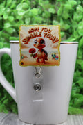 Hope You Smile Today Badge/ID Holder with Alligator Clip