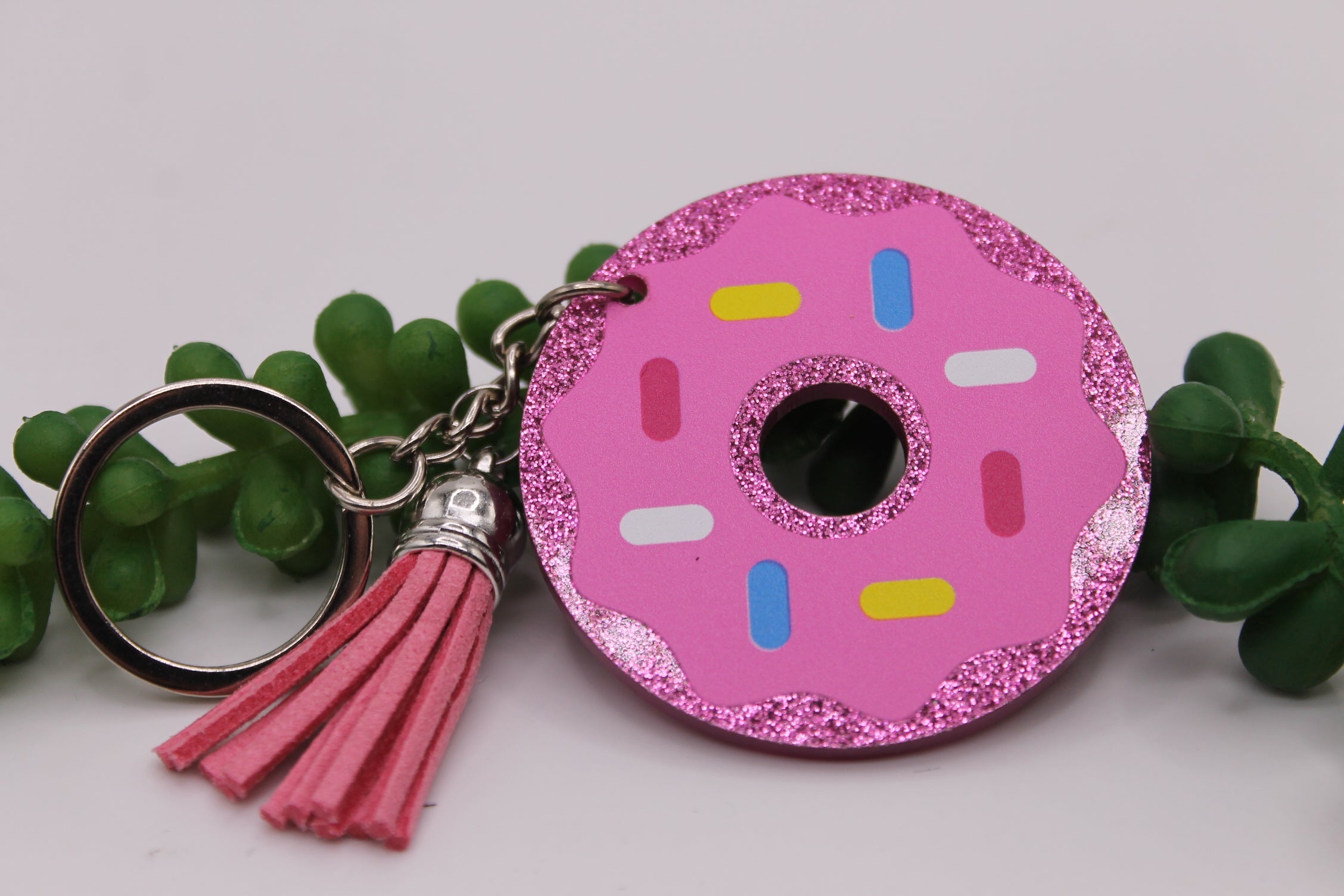 Glitter Sprinkle Donut || Keychain