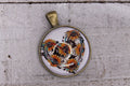 Cow Heart with Sunflowers • 25mm Pendant
