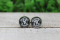 Baseball Yankees Stud Earrings