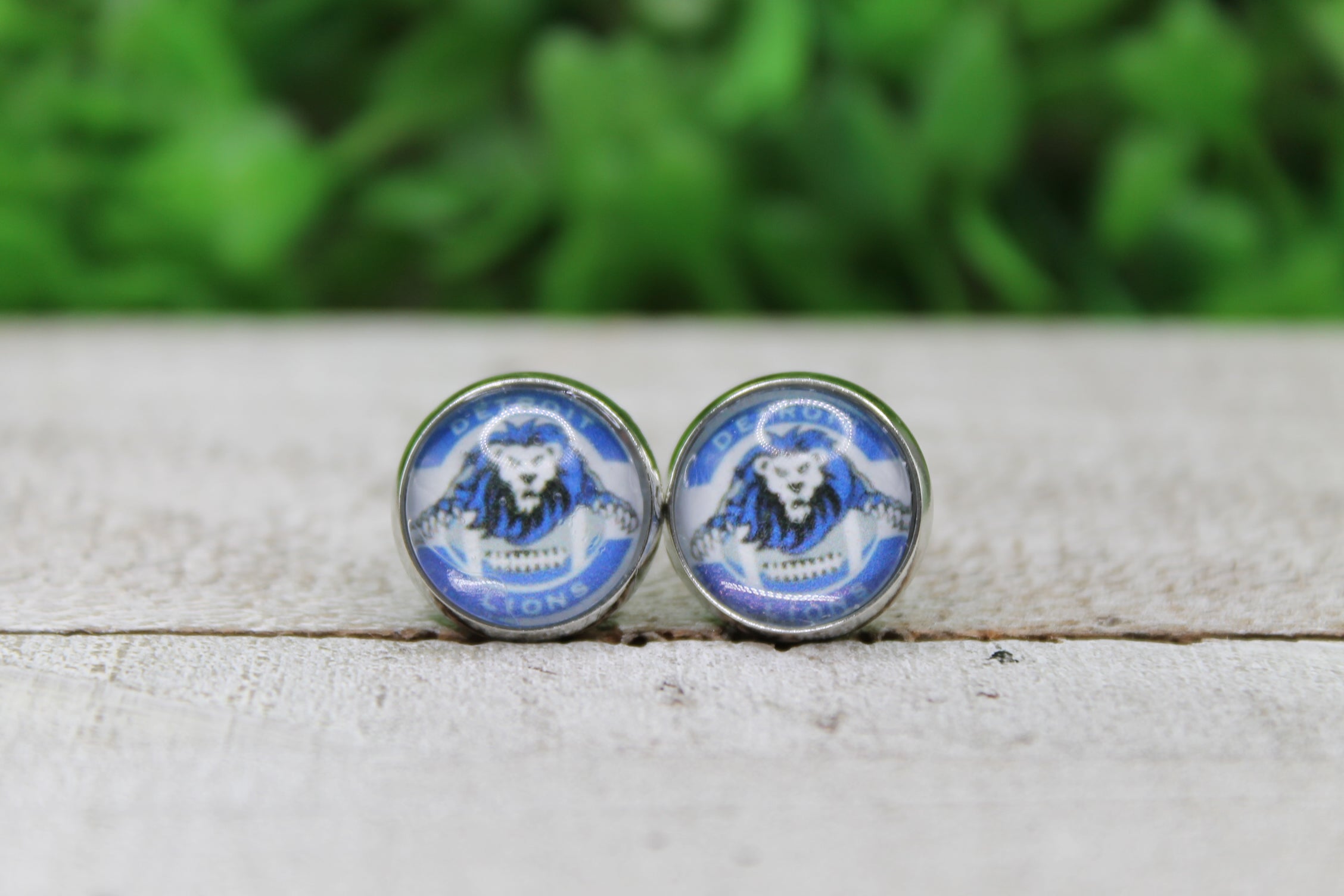 Football Detroit Lions Stud Earrings