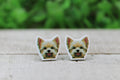 Yorkie Dog Stud Earrings