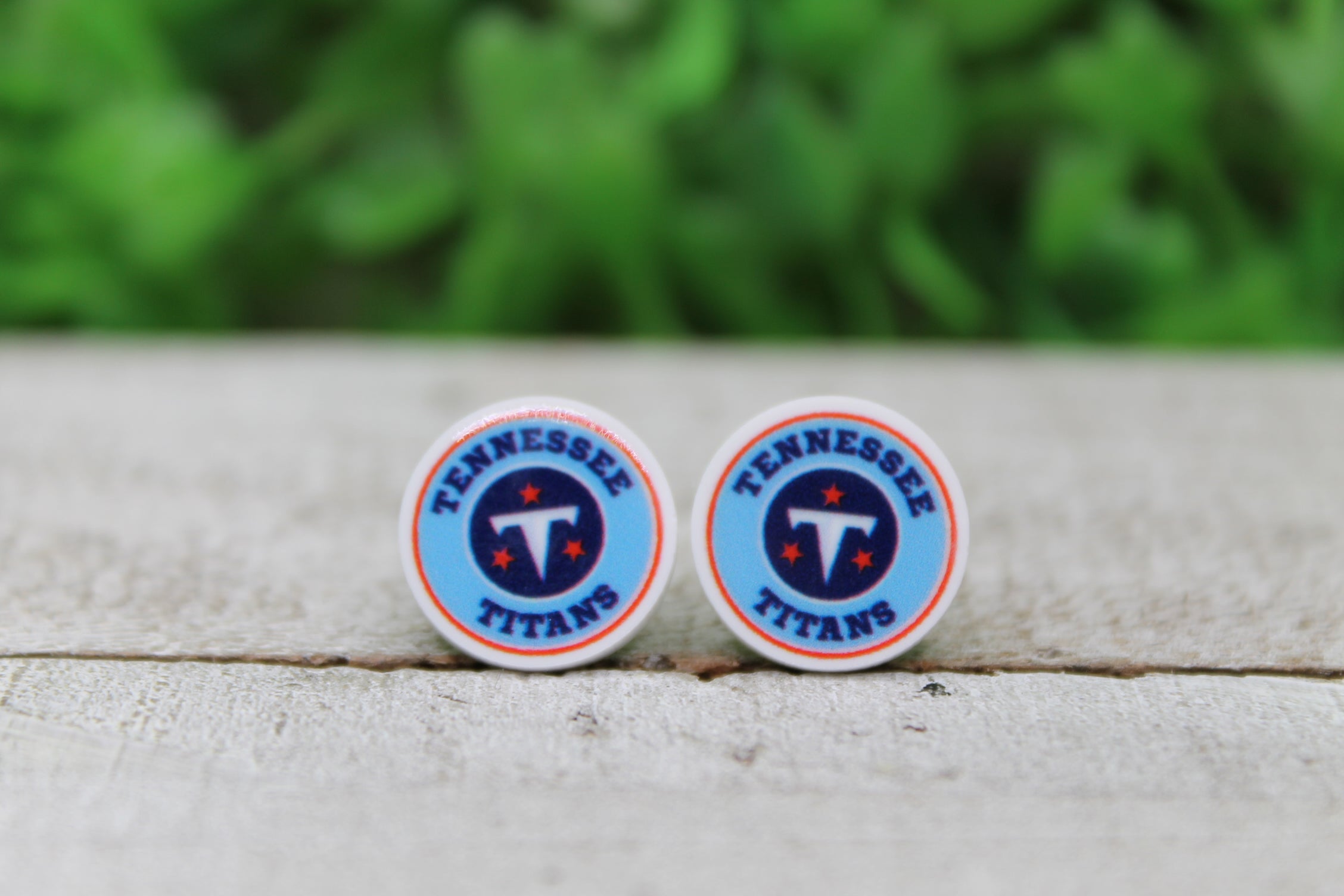 Tennessee Titans Circle Stud Earrings