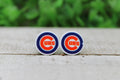 Chicago Cubs Circle Stud Earrings