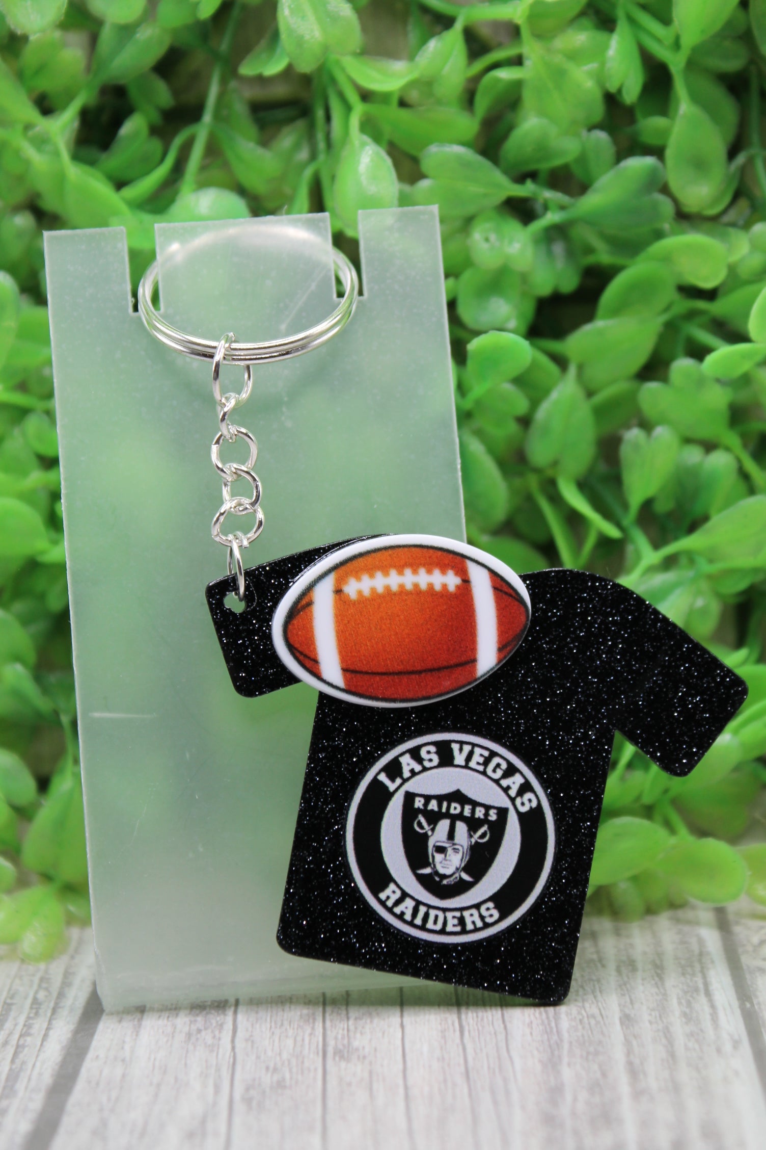 Las Vegas Raiders Jersey Acrylic Keychain