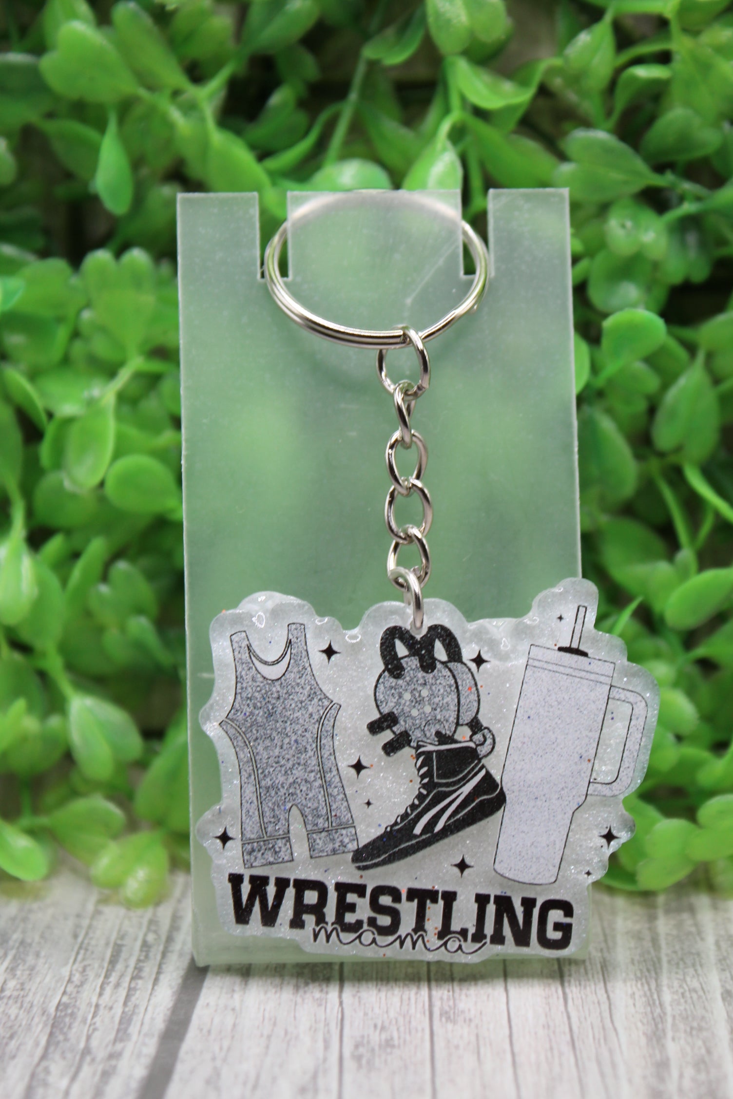Wrestling Mama Keychain