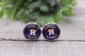 Baseball Astros Stud Earrings