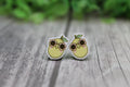 Lemons with Sunglasses Stud Earrings