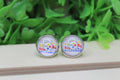 Steelers Football Repeat Stud Earrings