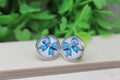Philadelphia Eagles Football Bow Stud Earrings