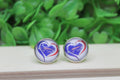 Buffalo Bills Heart Stud Earrings