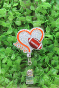 Tennessee Football Love Badge/ID Holder Reel