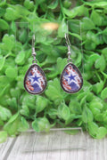 Cowboys Football Teardrop Earrings