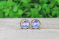 Buffalo Bills Glass Stud Earrings