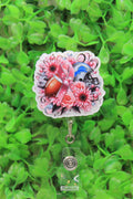 Detroit Lions Breast Cancer Awareness Badge/ID Holder Reel
