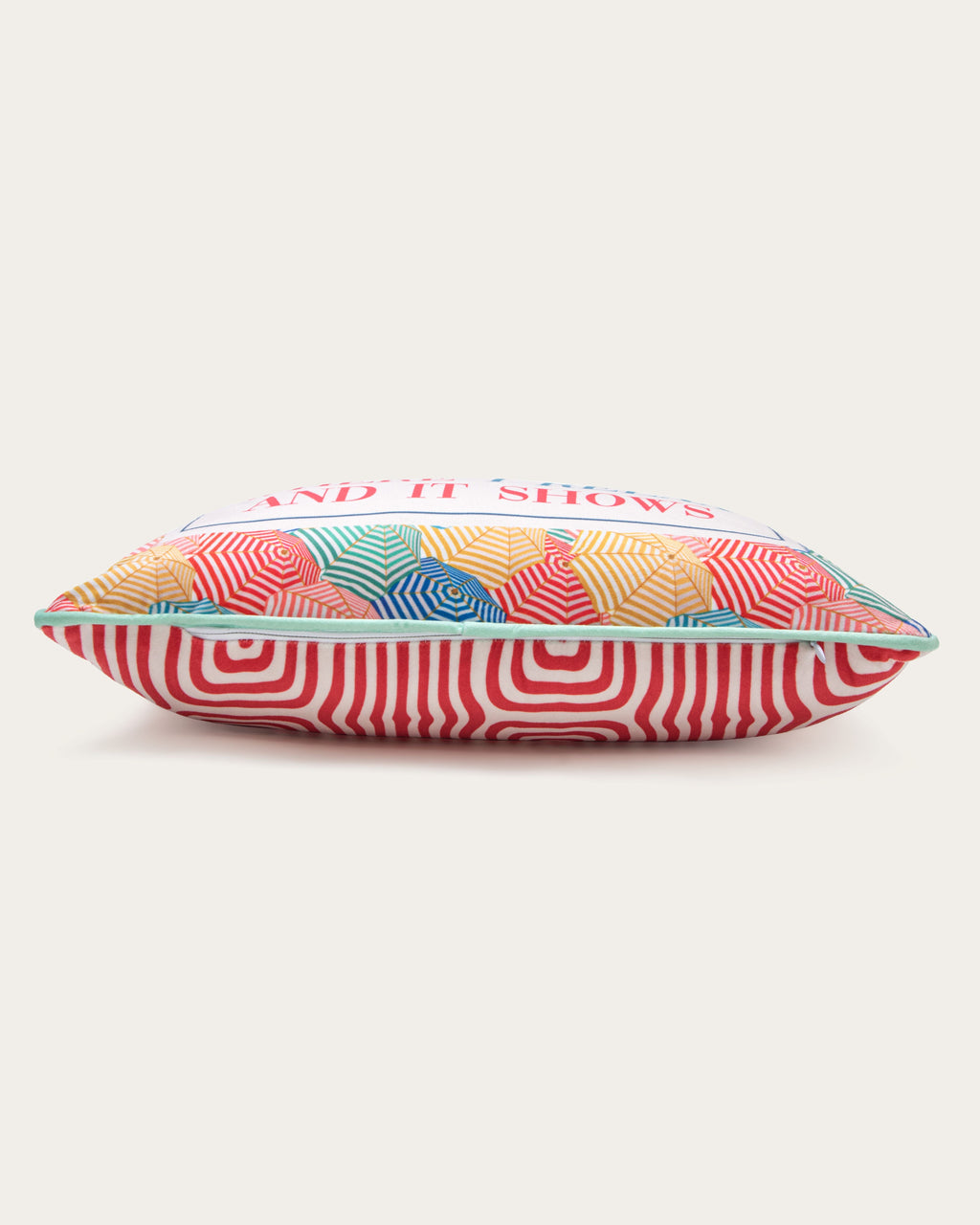 i work where i relax and it shows pillow