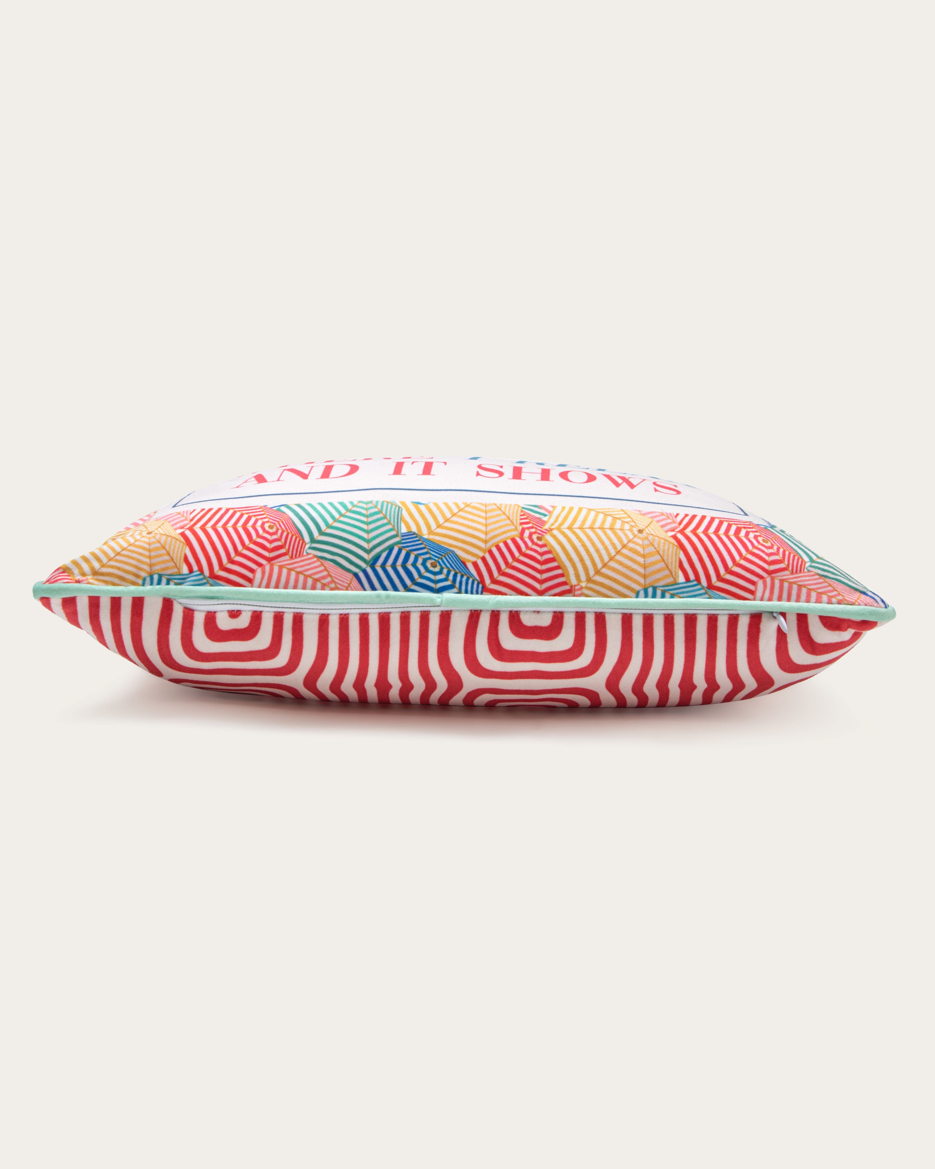 i work where i relax and it shows pillow