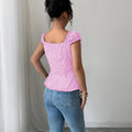 Elegant All Matching Striped Cardigan Top Shirt Women Clothing Autumn Winter Bella Mia