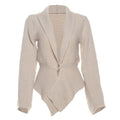 Autumn Winter Women Clothing Deep V Plunge neck Sexy Hollow Out Cutout Loose Sweater Cardigan Coat Bella Mia