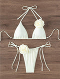 Three Dimensional Floral Swimsuit Women Bikini Suit Sexy Bikini