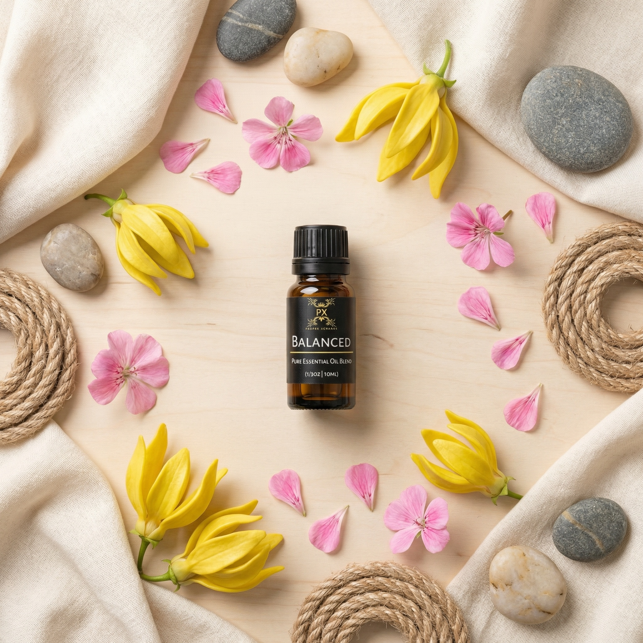 Balanced Essential Oil Blend – Focus, Calm & Emotional Wellness