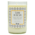 Island in the Sun scented 12 oz. soy candle in upcycled wine bottle - FKA Pineapple Cilantro