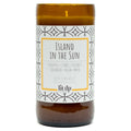 Island in the Sun scented 8 oz. soy candle in upcycled beer bottle - FKA Pineapple Cilantro