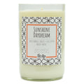 Sunshine Daydream scented 12 oz. soy candle in upcycled wine bottle - FKA Sweet Orange & Chili Pepper