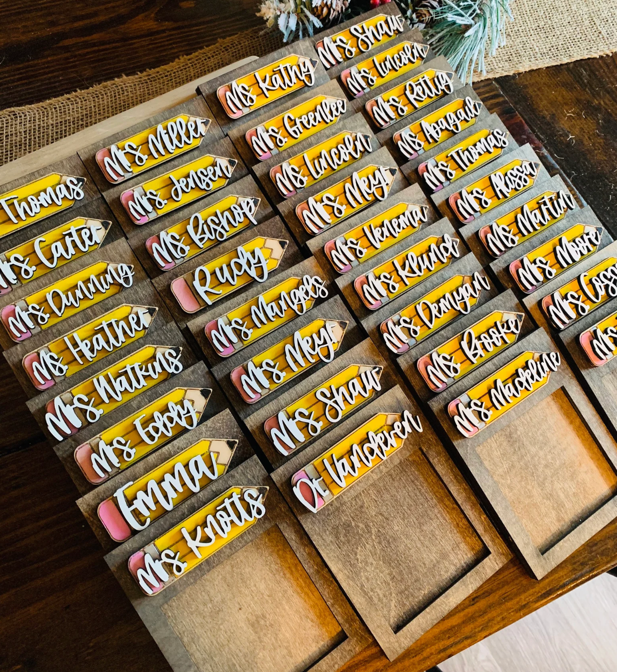 Personalized Sticky Note Holder