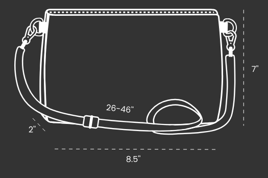 Eau de Parfume Pink Vegan Leather Crossbody Bag