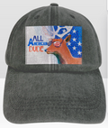 All American Dude with Deer Vintage Washed Baseball Cap | Ships from USA