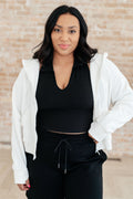 Sun or Shade Zip Up Jacket in Off White