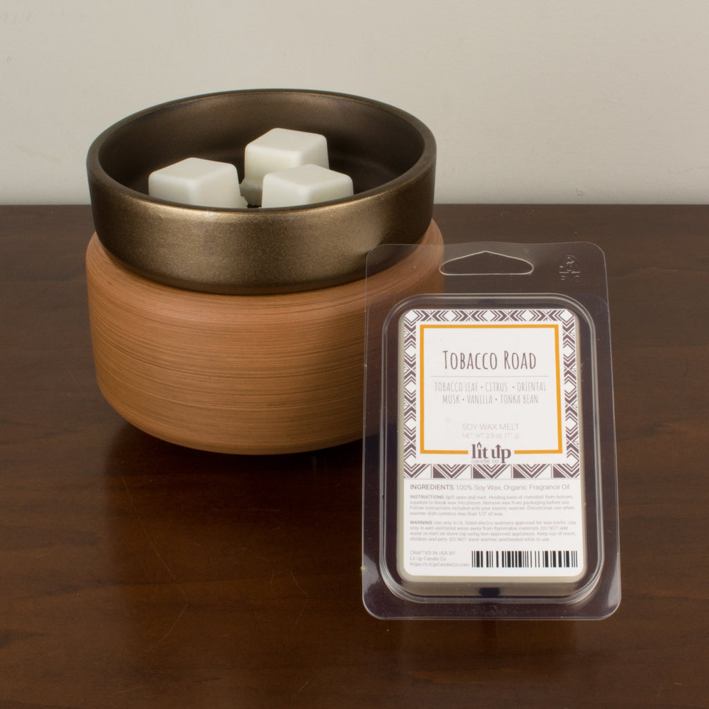 Tobacco Road scented 2.5 oz. soy wax melt - FKA Tobacco Caramel