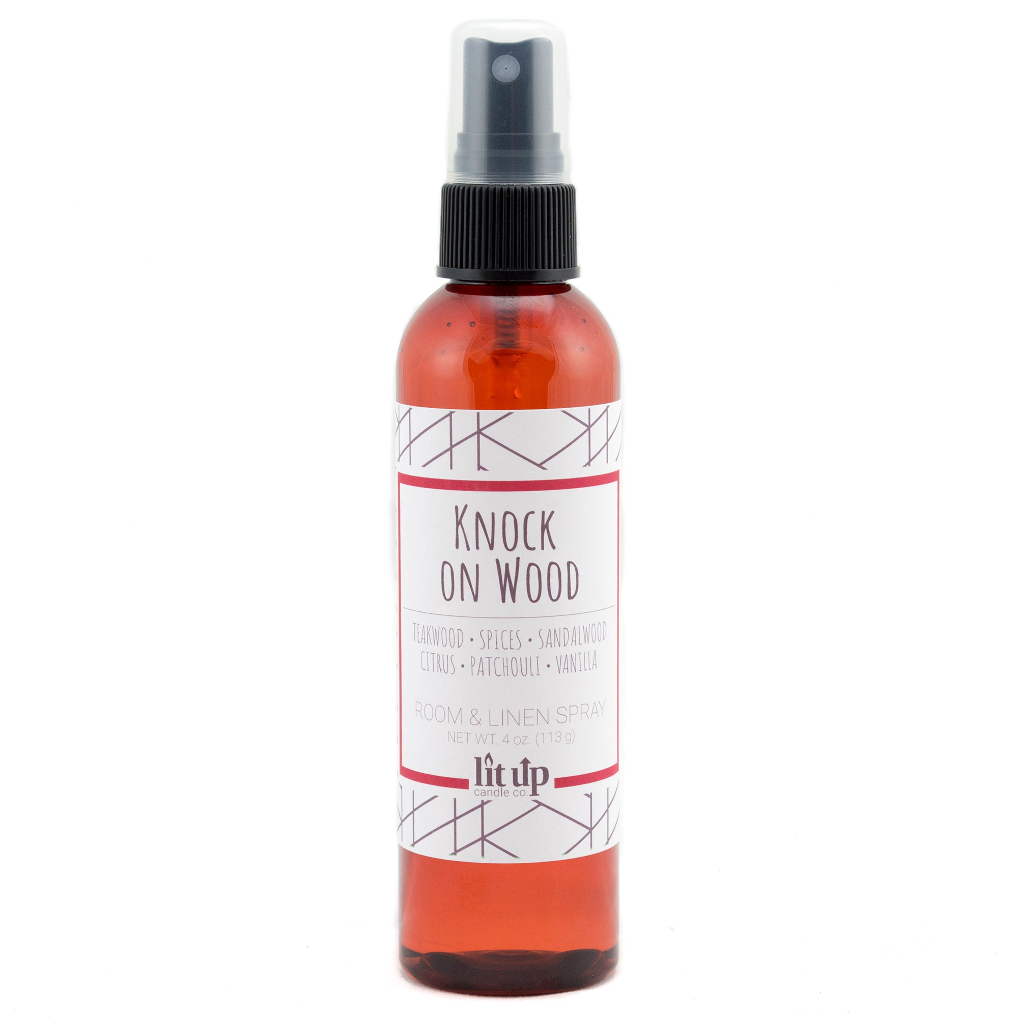 Knock on Wood scented 4 oz. room & linen spray - FKA Teakwood & Cardamom