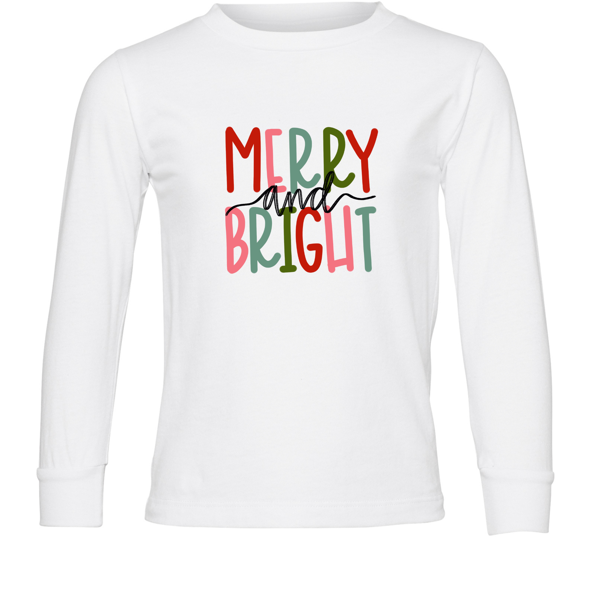 Merry & Bright Long Sleeve graphic tee