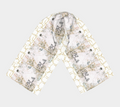 Golden Antique Elegant Bride Long Scarf