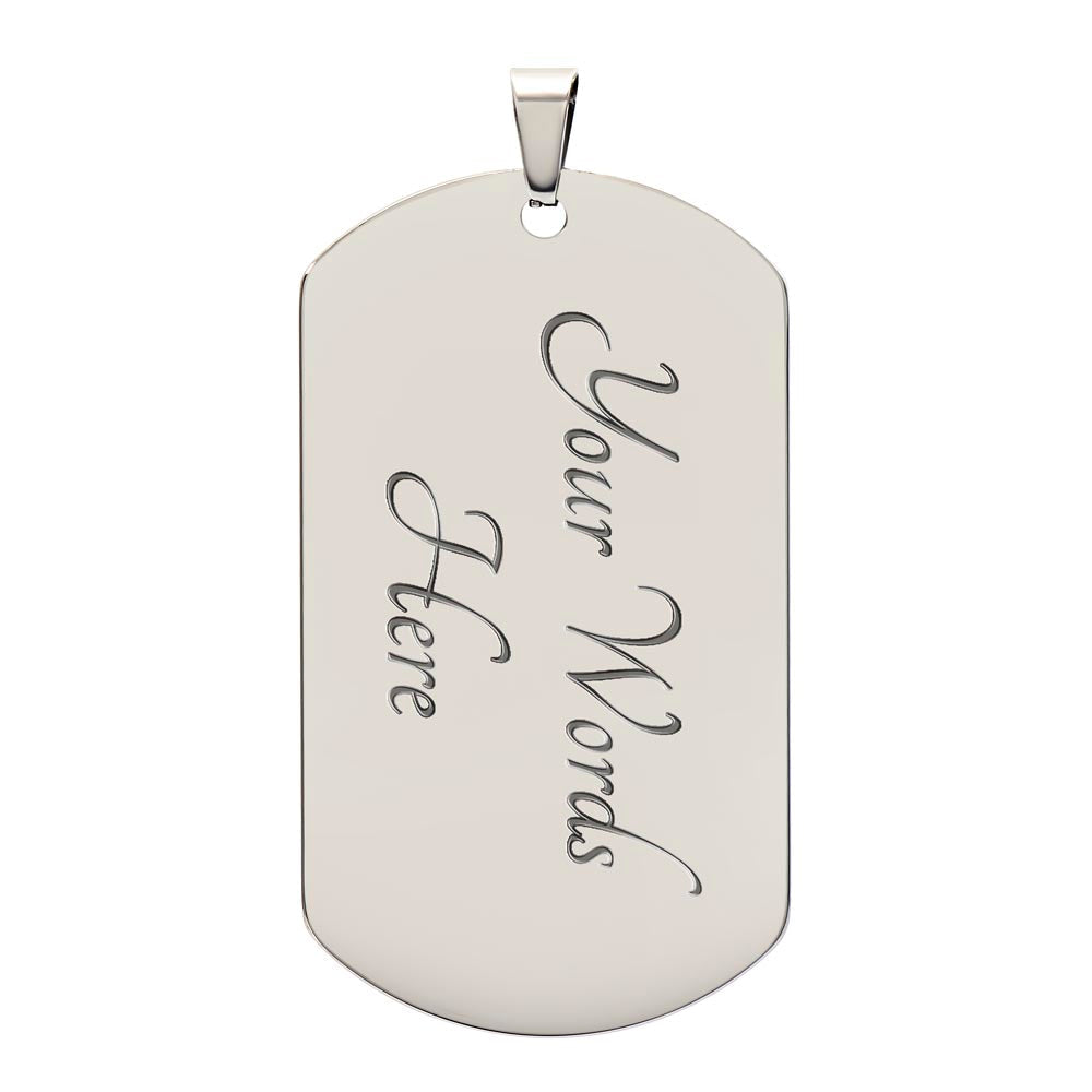 1980's Abstract Pattern Graphic Dog Tags Necklace