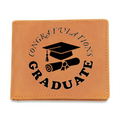 Congratulations Graduate Graphic Leather Wallet