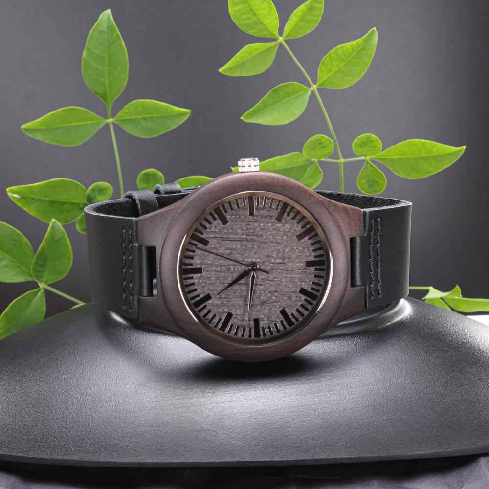 Legends are Made in the Wild Deer Hunter Engraved Wooden Watch