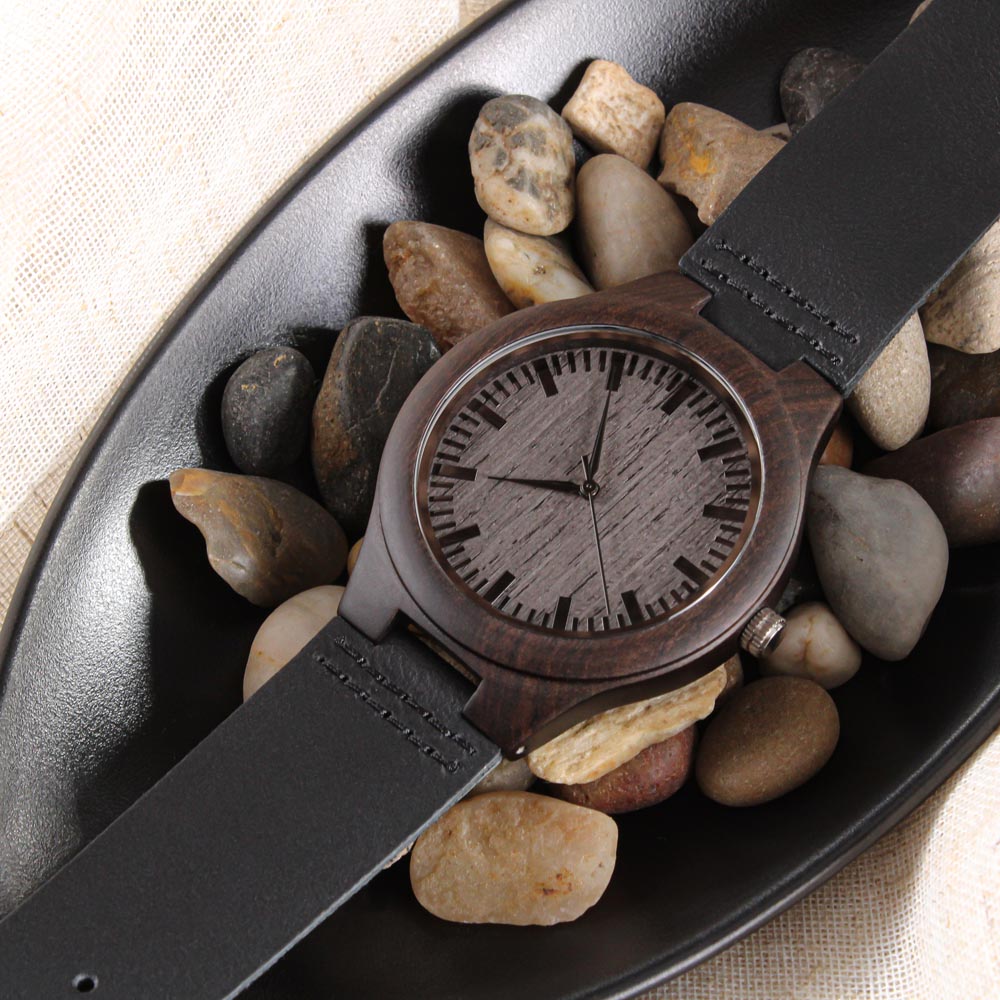 Every Knee Shall Bow Faith Based Engraved Wooden Watch