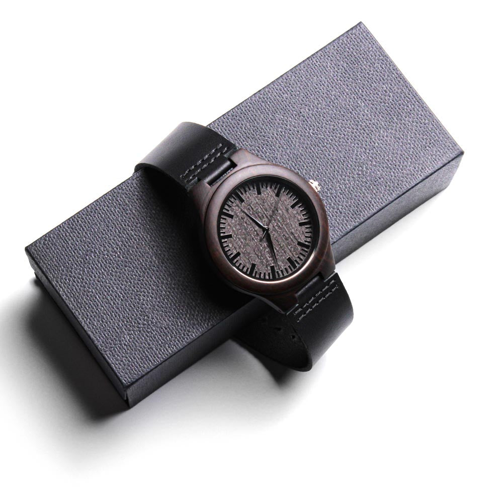 I Almost Love You More Than Bacon Funny Engraved Wooden Watch