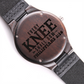 Every Knee Shall Bow Faith Based Engraved Wooden Watch