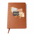 Believe Dream Achieve Graphic Leather Journal Notebook